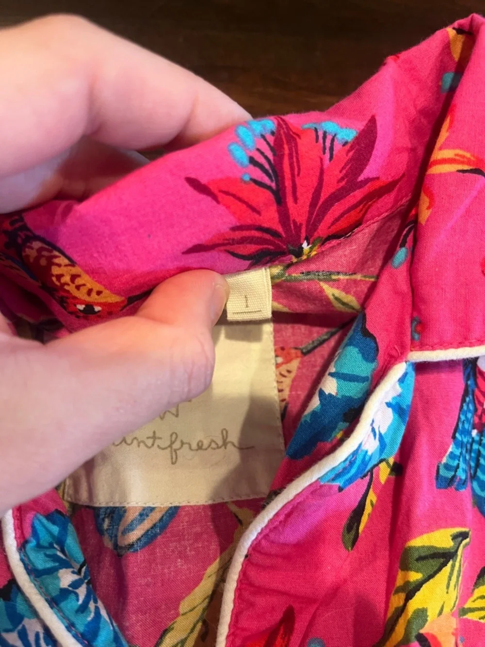 Print Fresh Organic Cotton Pajama set- large